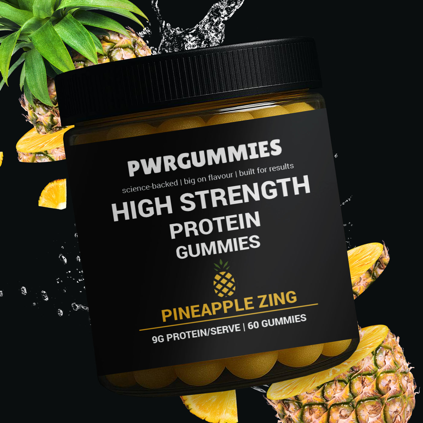 PINEAPPLE ZING PROTEIN GUMMIES